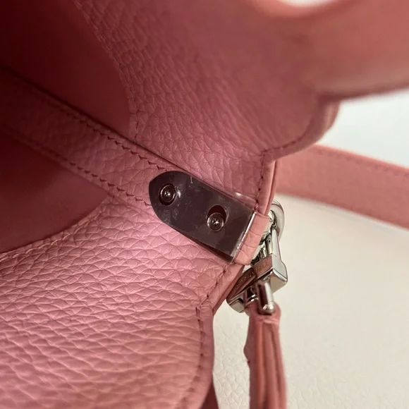 NWOT Tiffany & Co. Rose Pink Heart-Shaped Crossbody Bag - Picture 12 of 14
